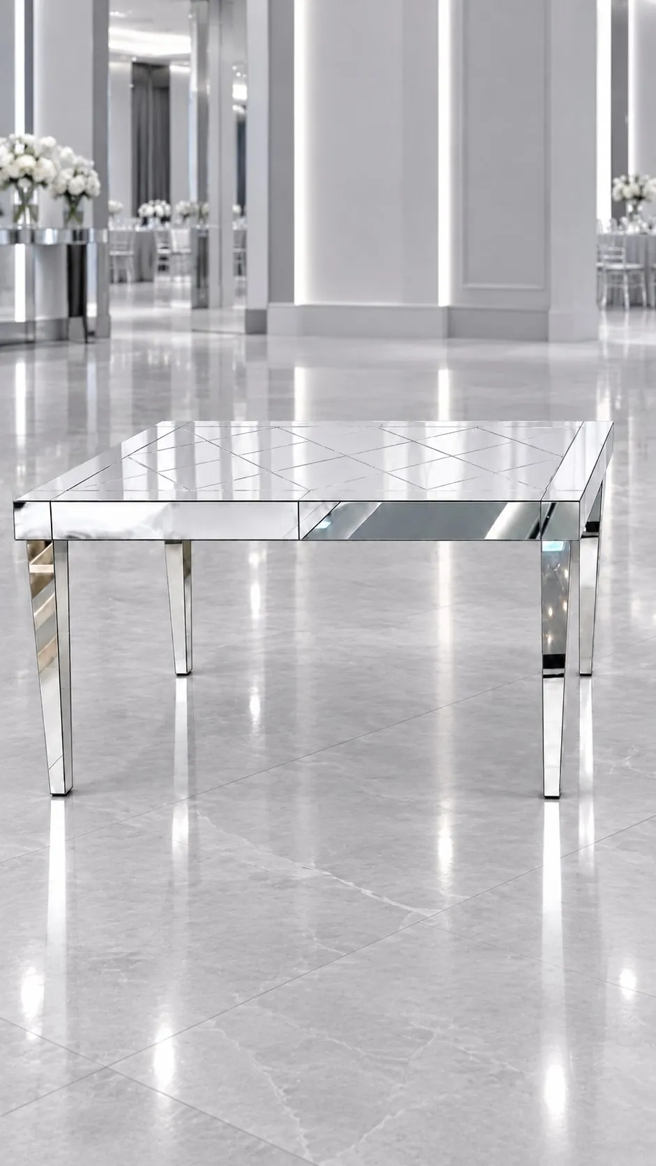 Mesa espelhada inglesa details 1,50 m
