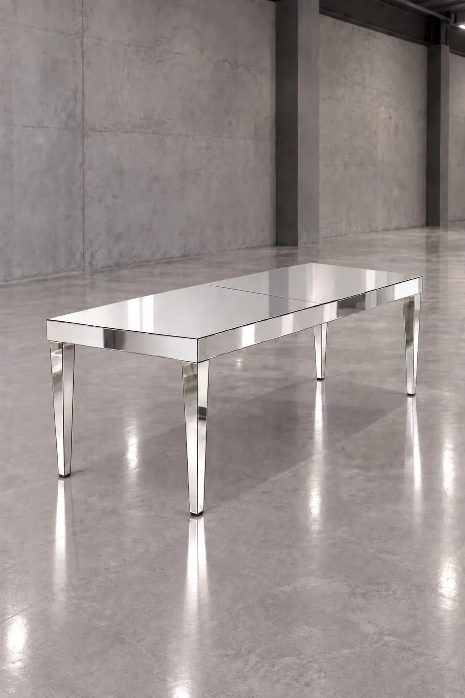 Mesa espelhada inglesa lisa 1,50 m