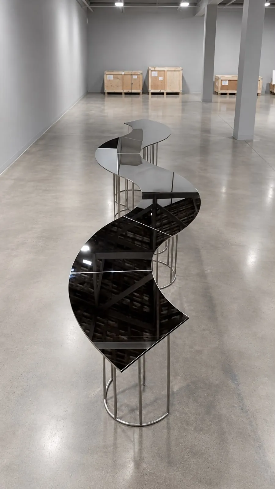 Mesa espelhada orbital — em S